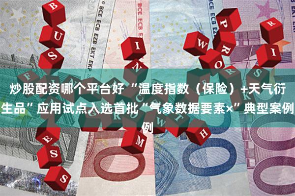 炒股配资哪个平台好 “温度指数（保险）+天气衍生品”应用试点入选首批“气象数据要素×”典型案例